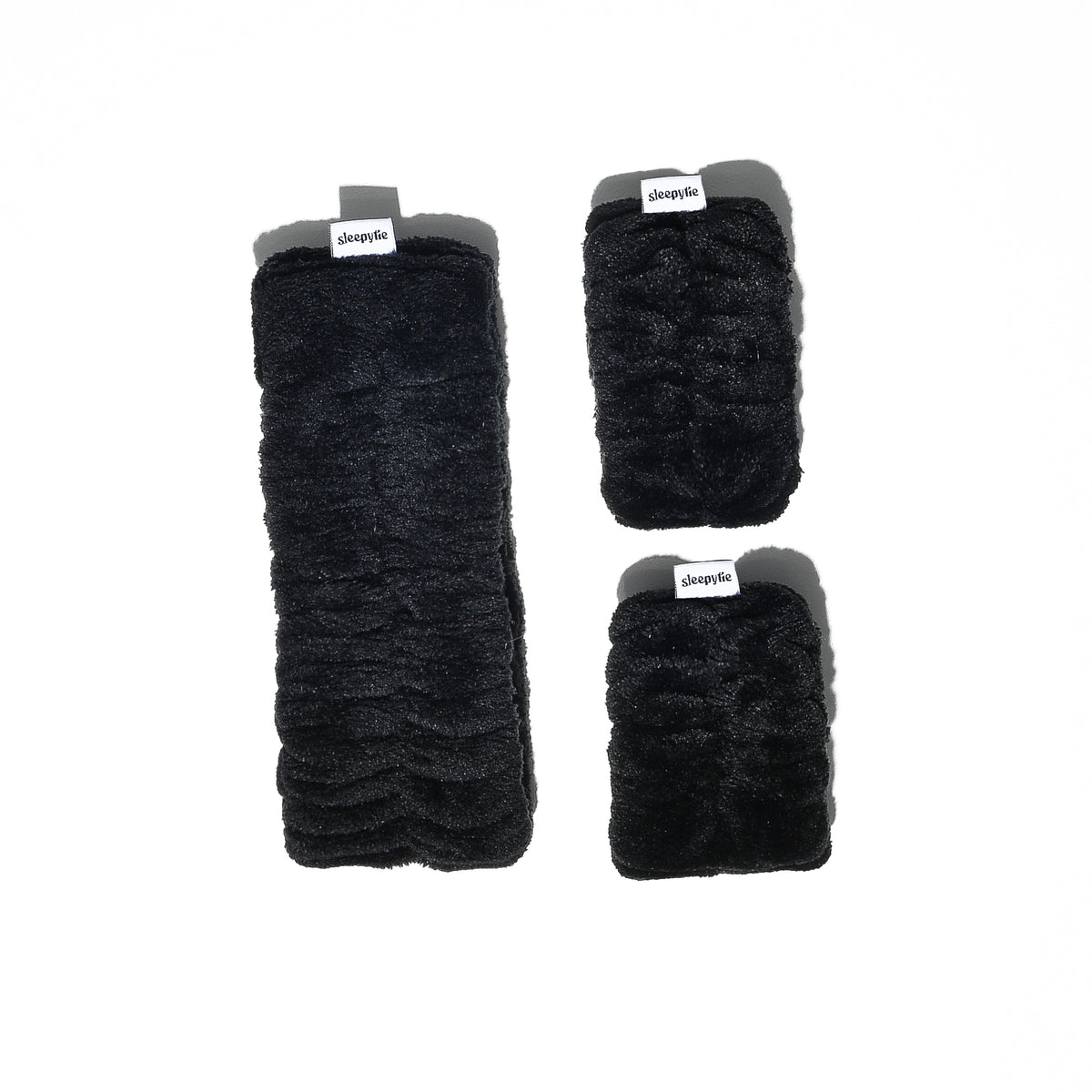 Cloudpuff Headband + Wristband Noir